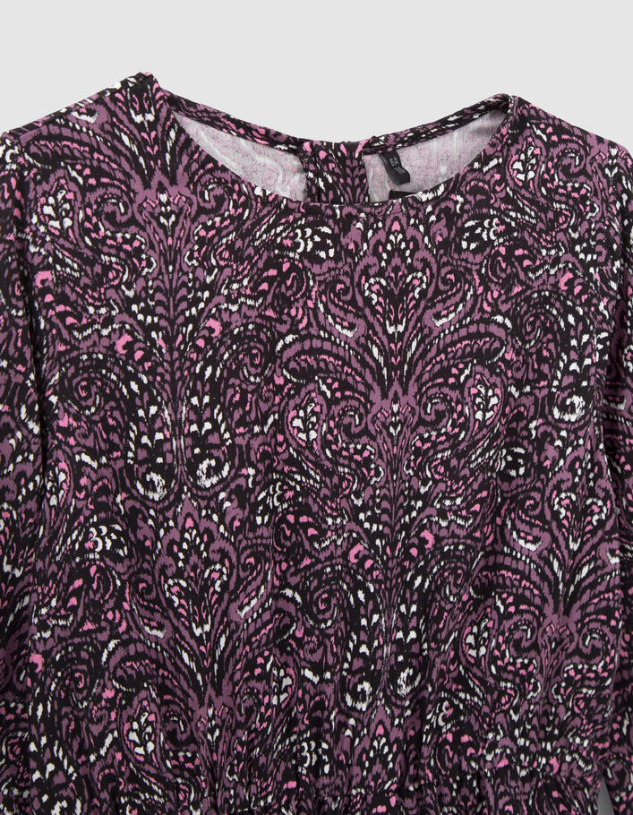 Robe rose LENZING™ ECOVERO™ imprimé cachemire fille