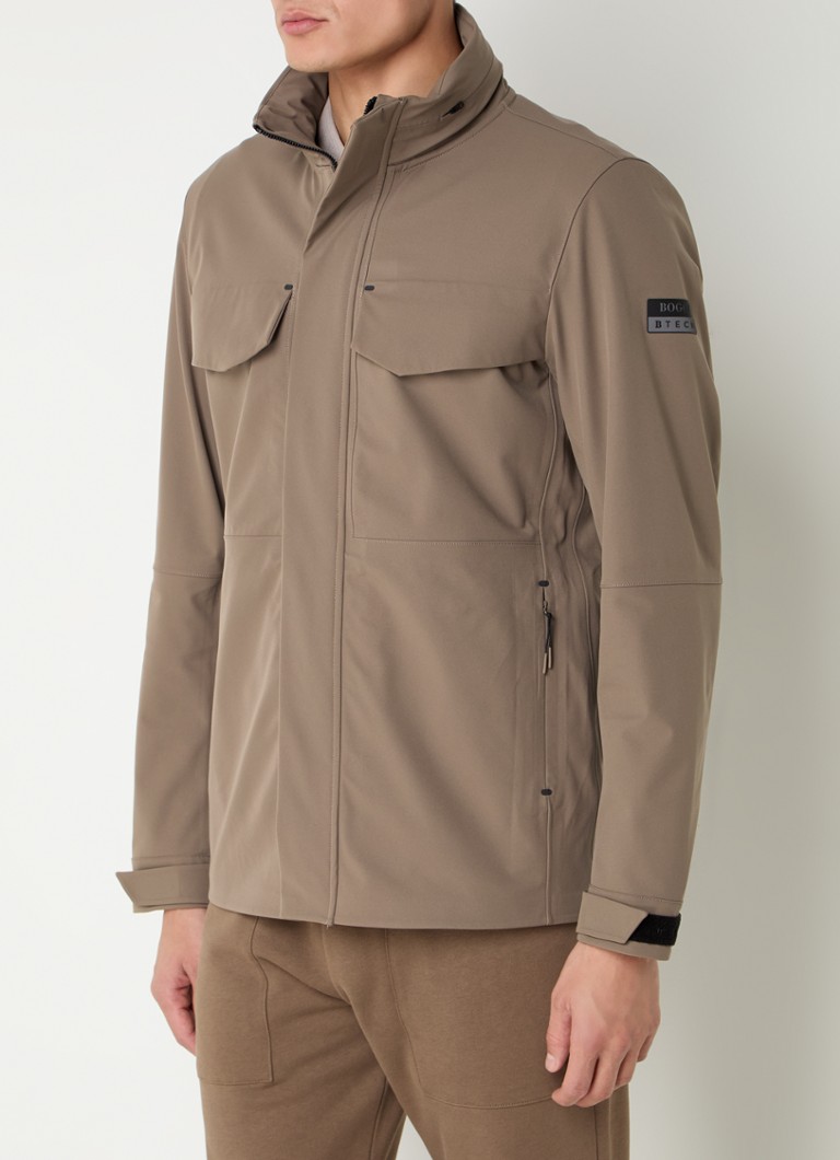 Boggi Milano Parka s posteljno kapuco in žepi z zadrgo