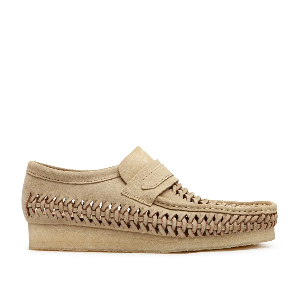 Clarks Wallabee Loafer Weave 26176534 / braun