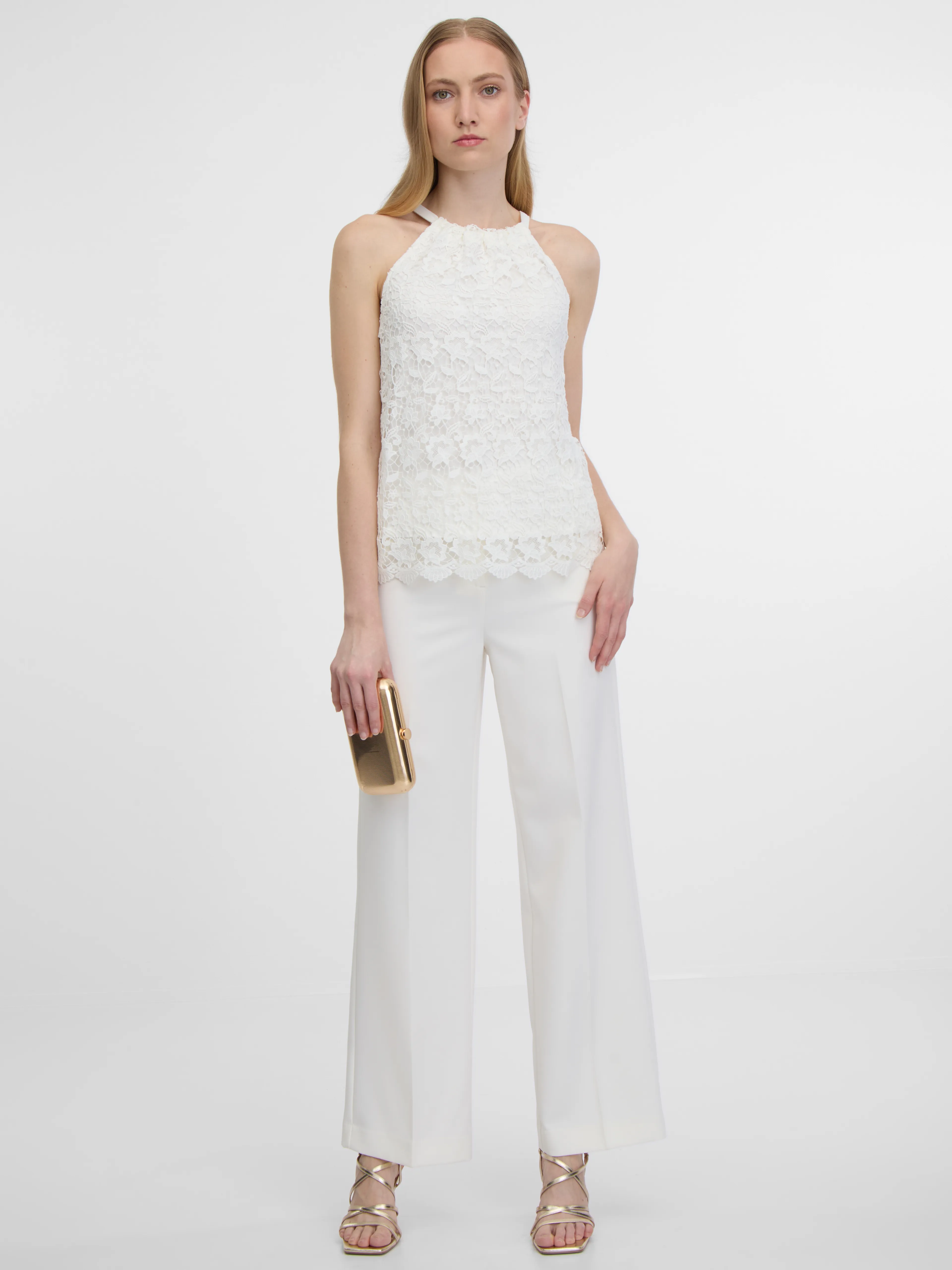Weißes Damen-Spitzen-Tank-Top ORSAY