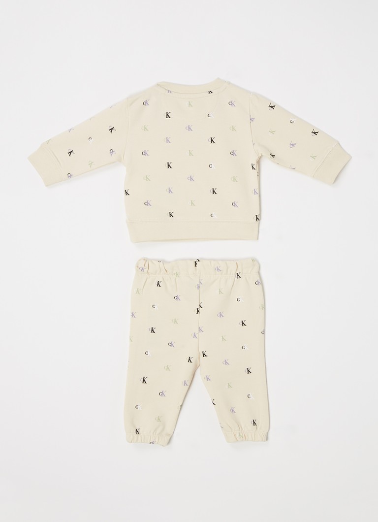 Completo per neonati Calvin Klein con maglione e pantaloni della tuta, 2 pezzi