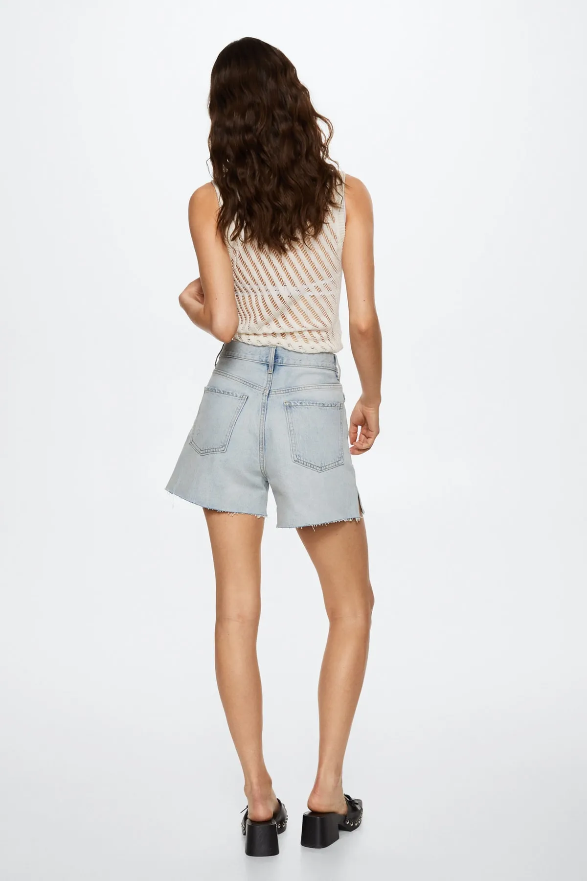 MANGO  37000347 Damen/Mädchen Hellblau