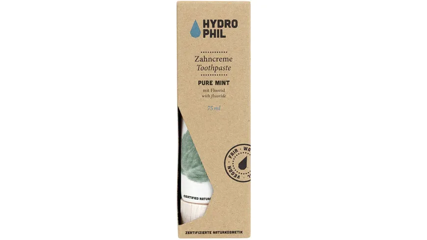 HYDROPHIL Zahncreme Pure Mint – mit frischer Pfefferminz-Note 75 ml