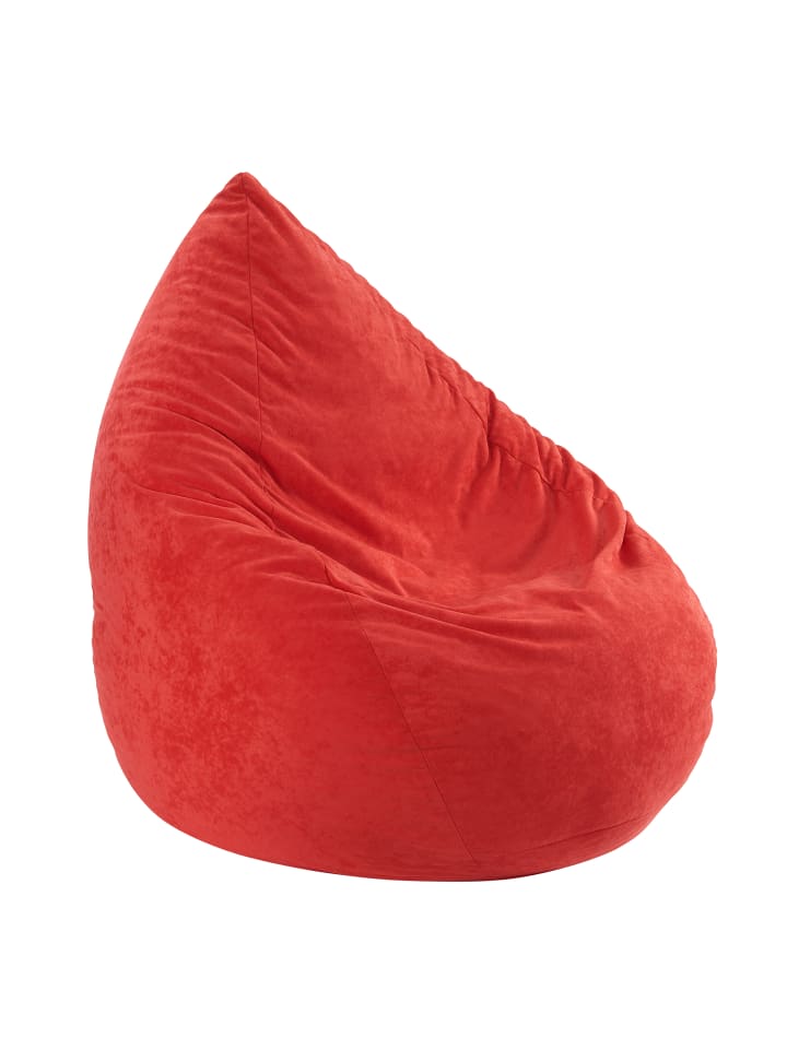 Linke Licardo Chillkissen Sitzsack Poly Noble 90 cm hoch in rot günstig kaufen onesize