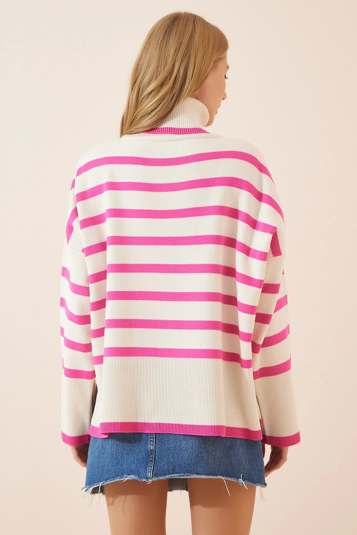Happiness İstanbul  Pullover - Rosa - Oversized