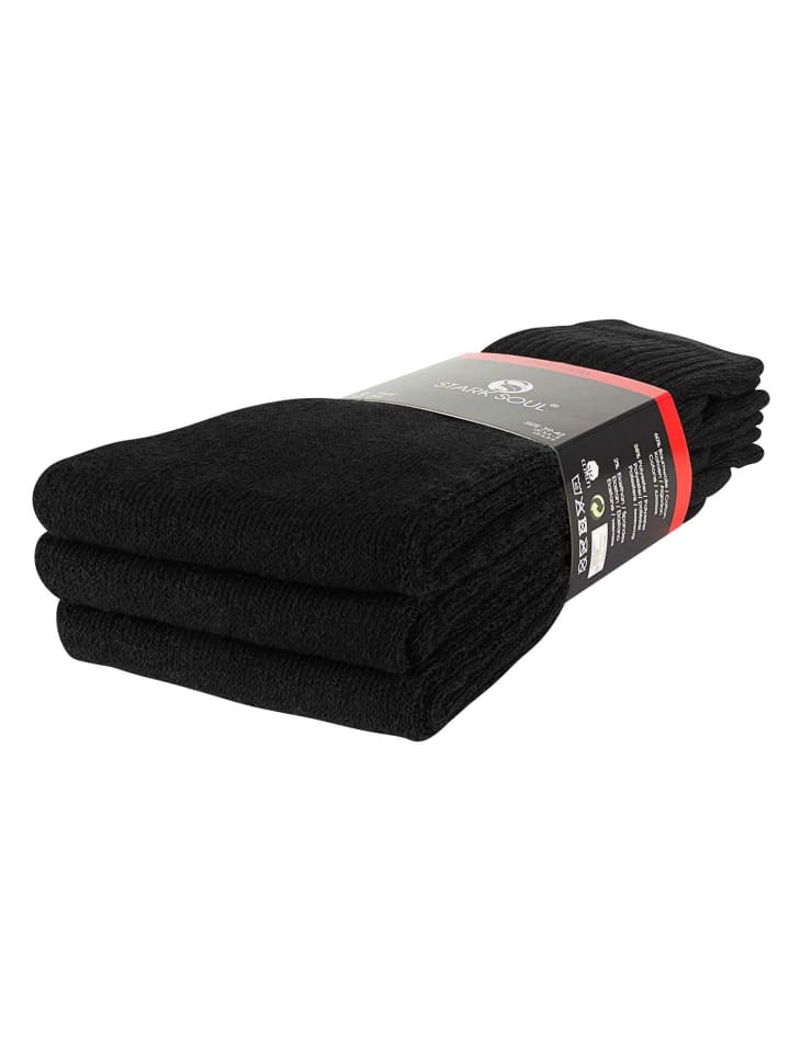 Stark Soul® 12 Paar Tennissocken, Frotteesocken in schwarz günstig kaufen