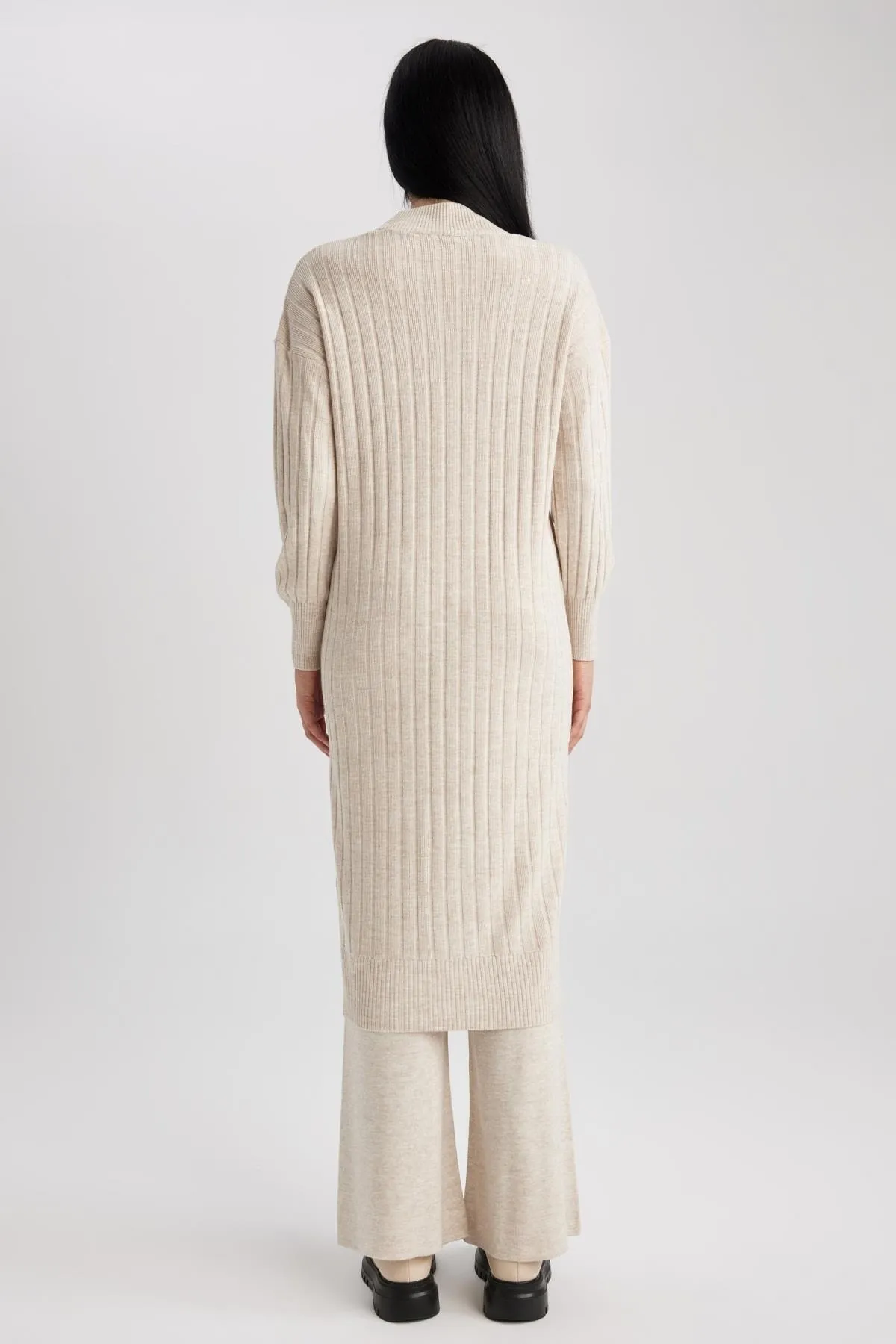 DeFacto  Kleid mit normaler Passform und halbem Rollkragen und langen Ärmeln W0986az23wn