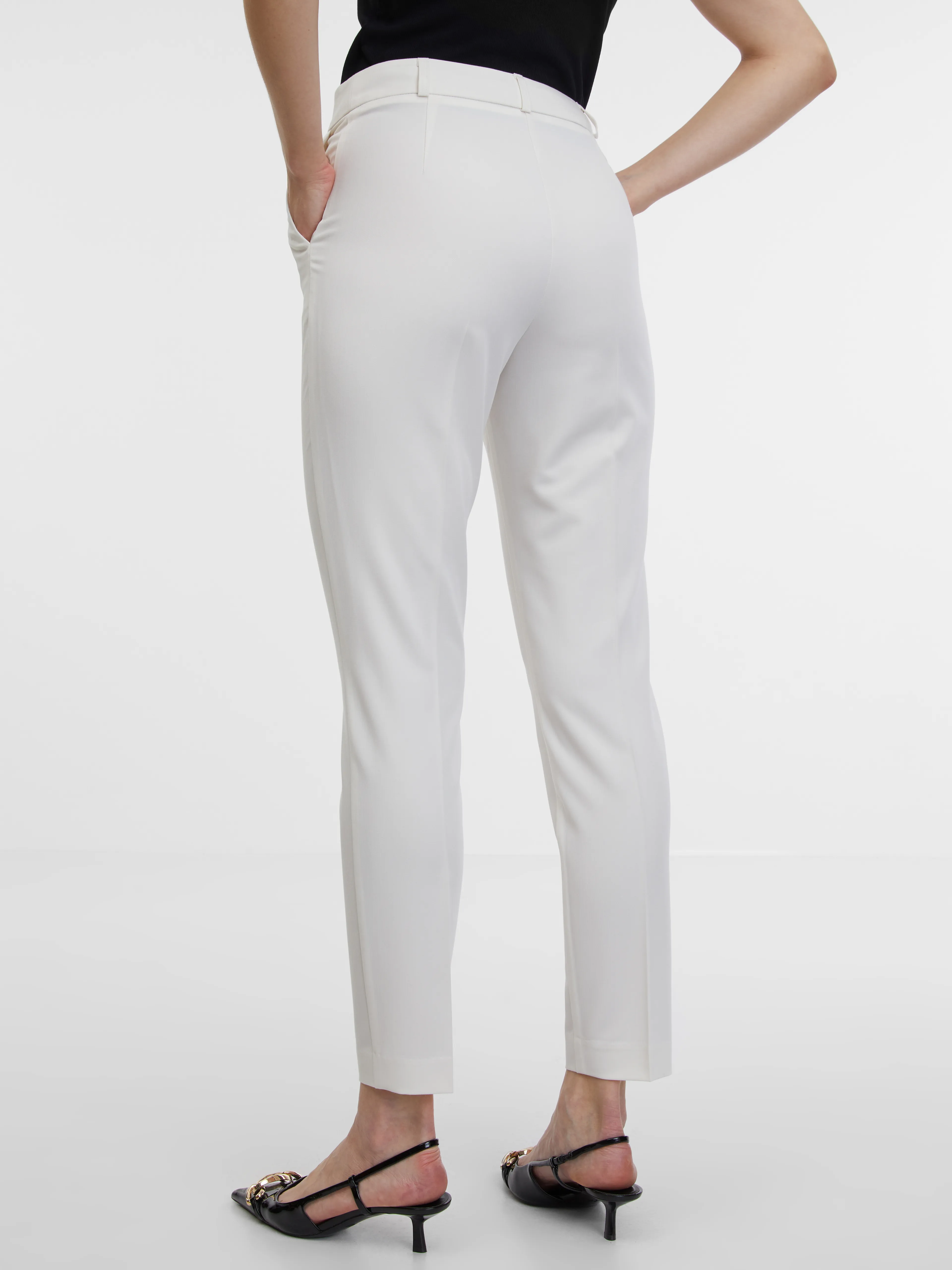 Cremefarbene Damenhose ORSAY