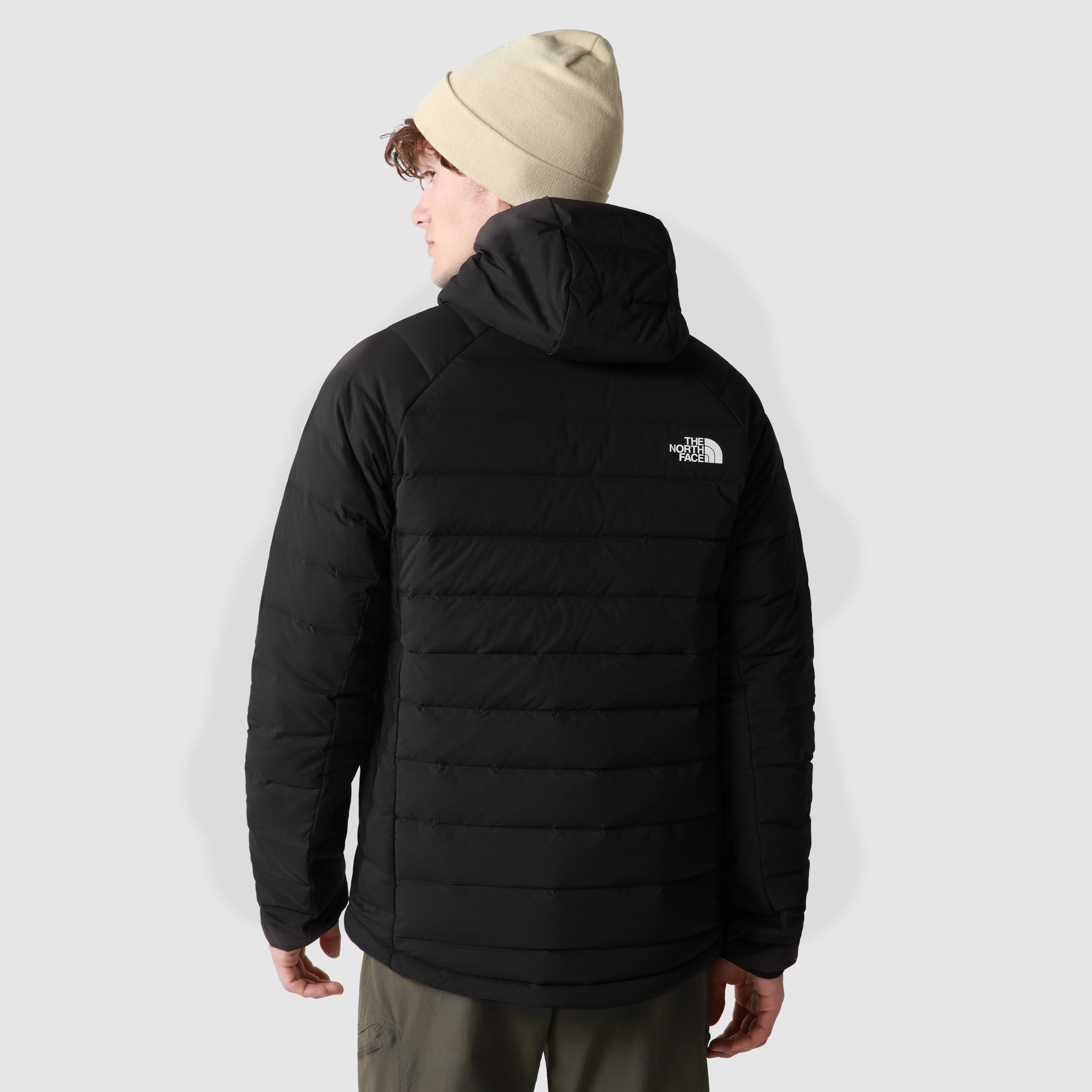 The North Face Daunenjacke M BELLEVIEW STRETCH DOWN HOODIE mit Logodruck