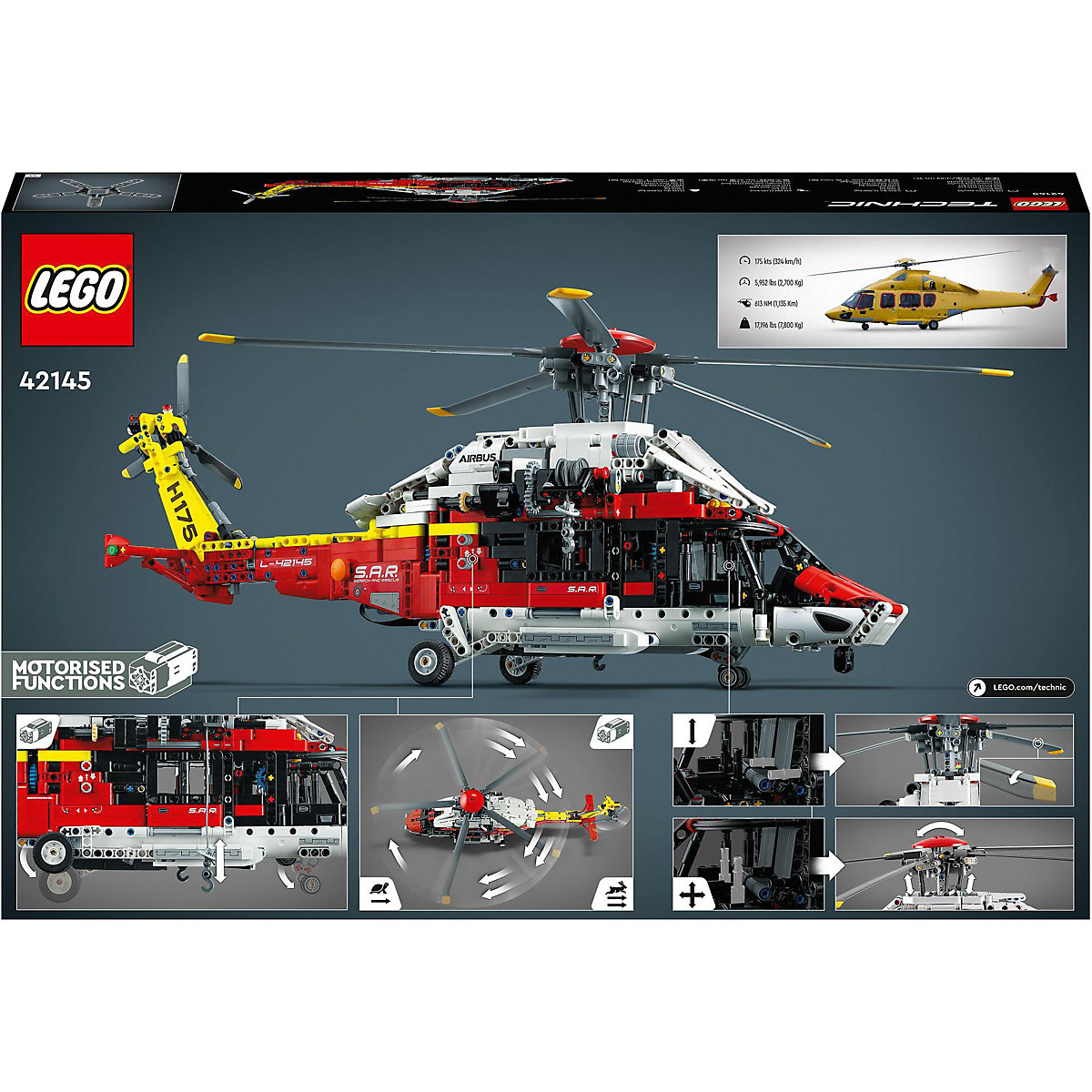 LEGO® Technic 42145 Airbus H175 Rettungshubschrauber