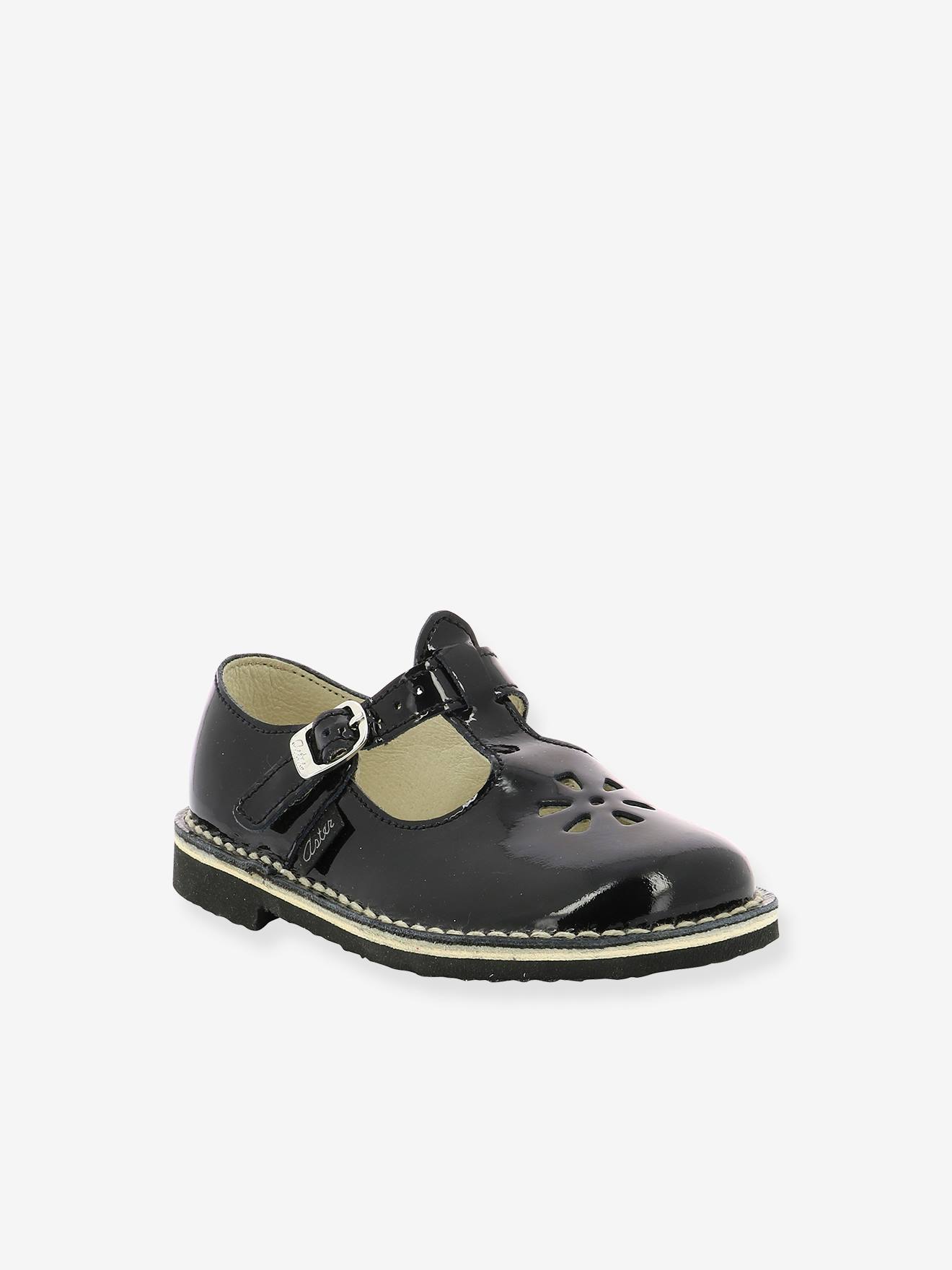Sandales cuir Dingo ASTER® vernis noir