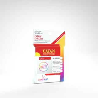 Gamegenic - Matte Catan Sleeves 56 x 82 mm - Clear (60)