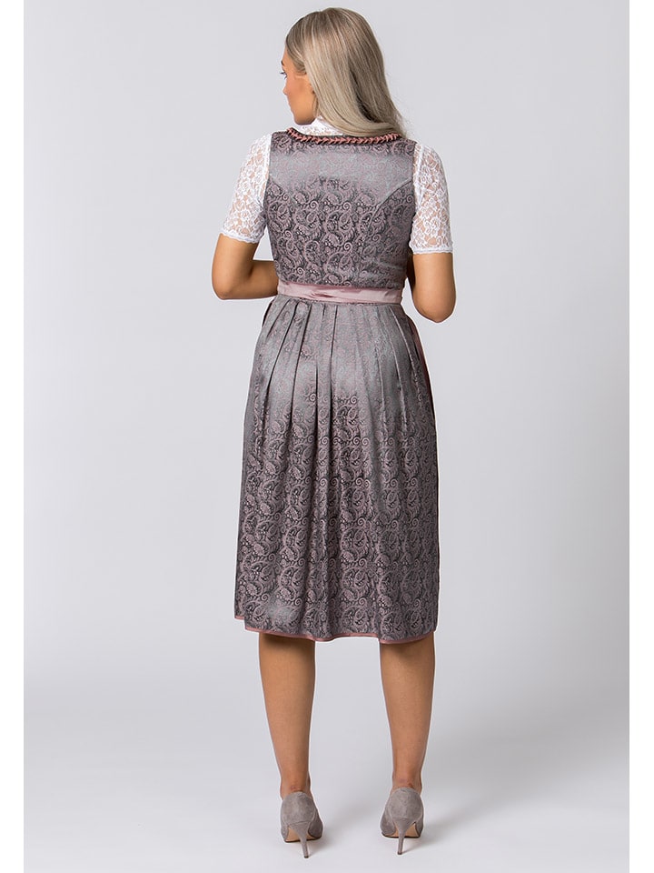 Stockerpoint Dirndl ''Emma'' in Grau/ Rosa günstig kaufen
