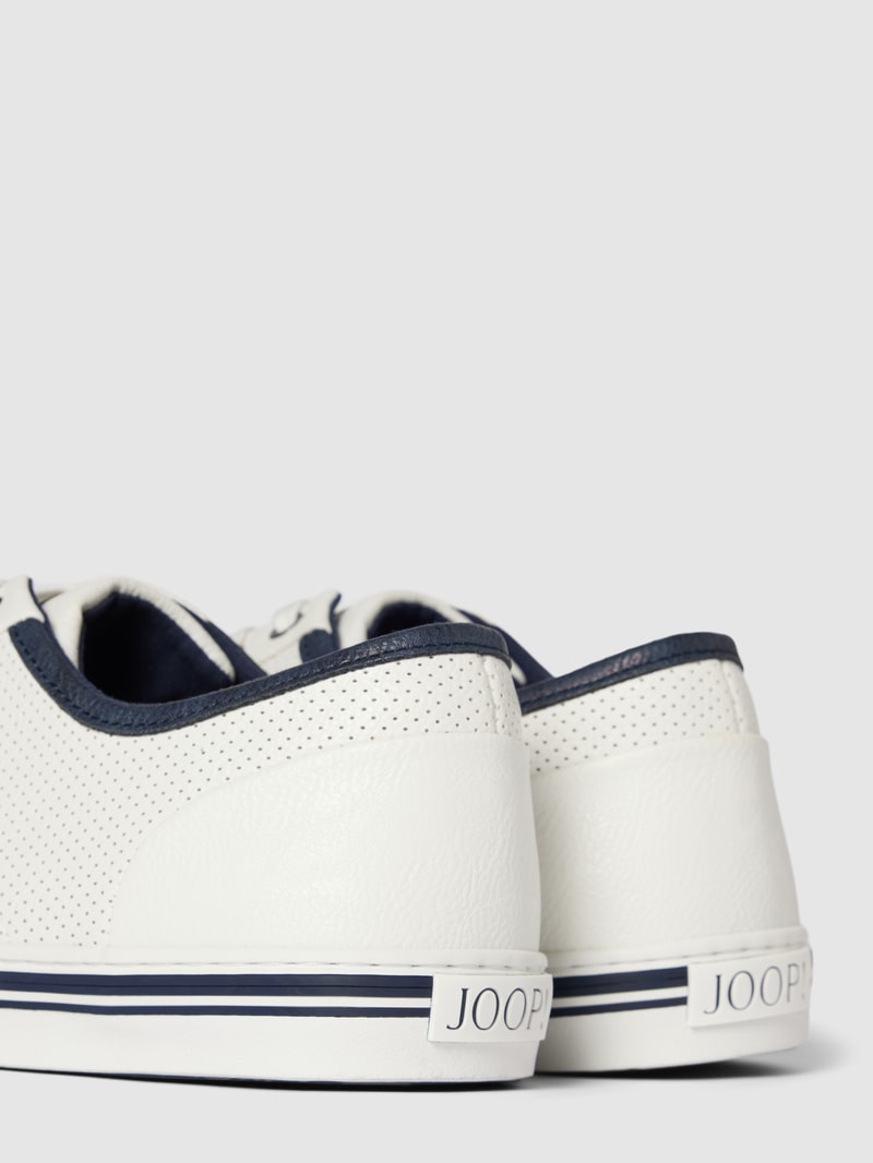 Sneaker mit Label-Stitching Modell 'Vegas Ice' in weiß