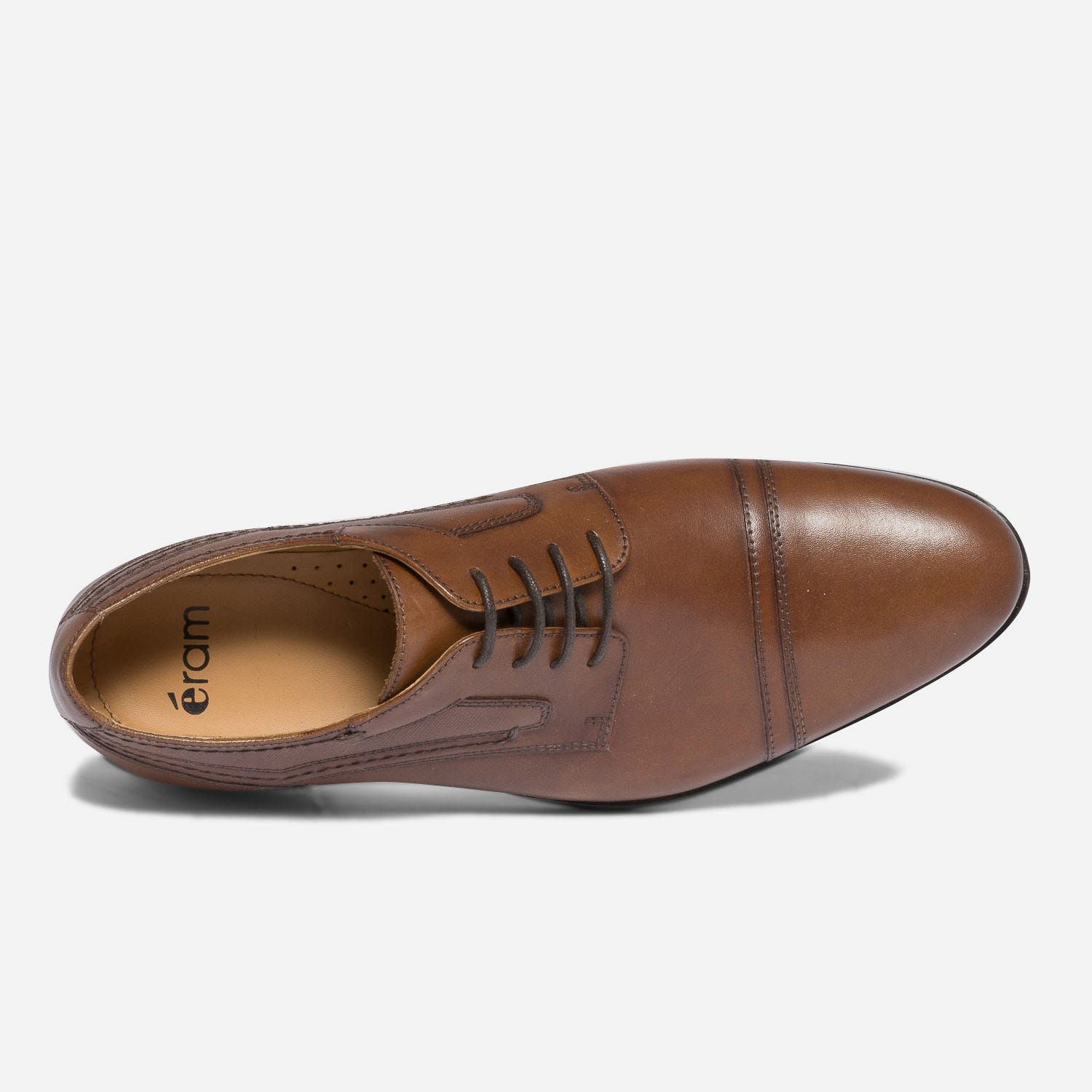 Derby marron en cuir
