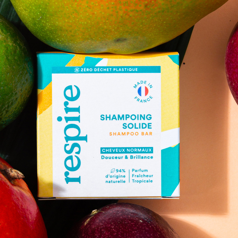 Respire Shampoing solide Fraîcheur Tropicale 75gr Shampoing