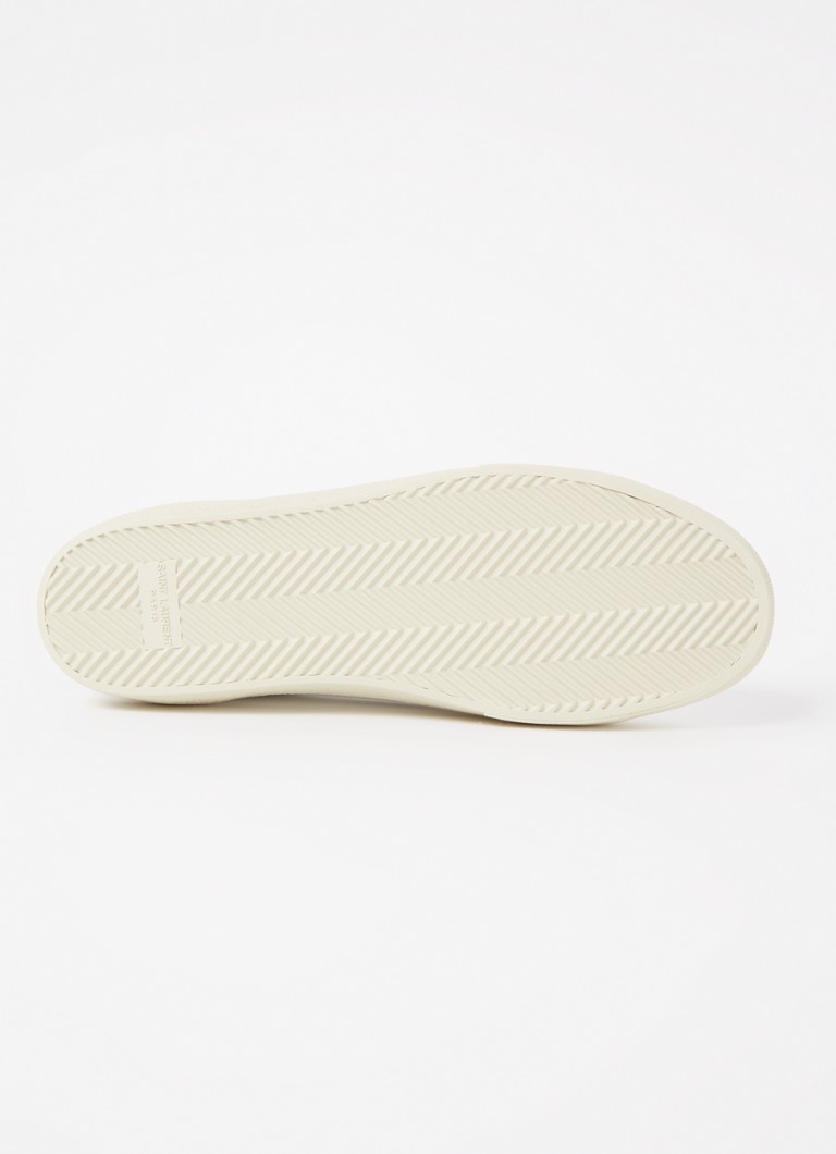 Sneakers Saint Laurent Signa in pelle con logo ricamato