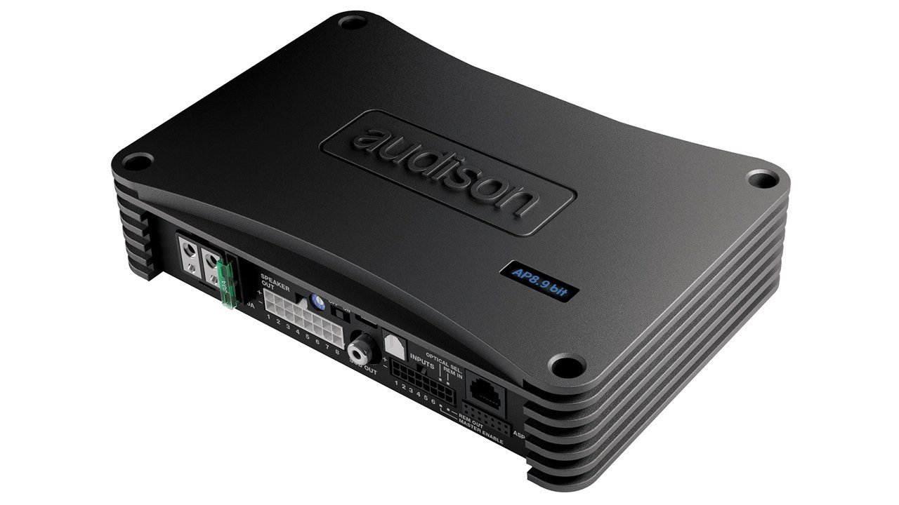 Audison AP8.9 bit 8-Kanal Endstufe mit 9 Kanal DSP Verstärker (Anzahl Kanäle: 8-Kanal)