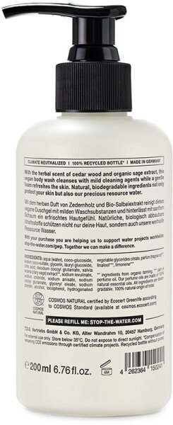 STOP THE WATER WHILE USING ME! White Sage Cedar Shower Gel Duschgel