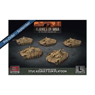 Fallschirmjäger StuG Assault Gun Platoon (x5 Plastic)