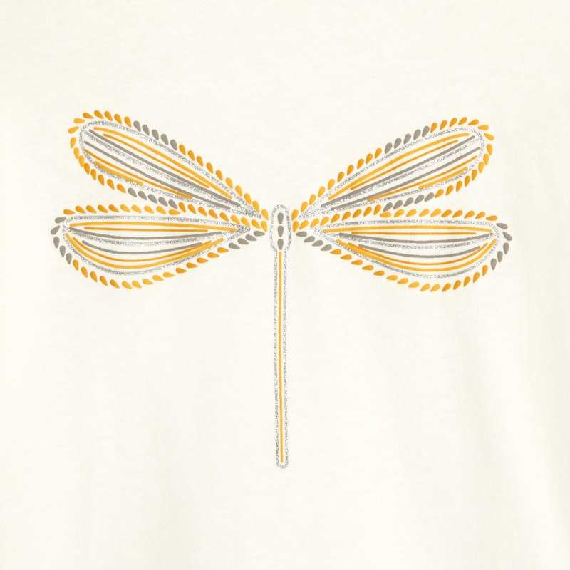 T-shirt à motif pailleté jaune fille