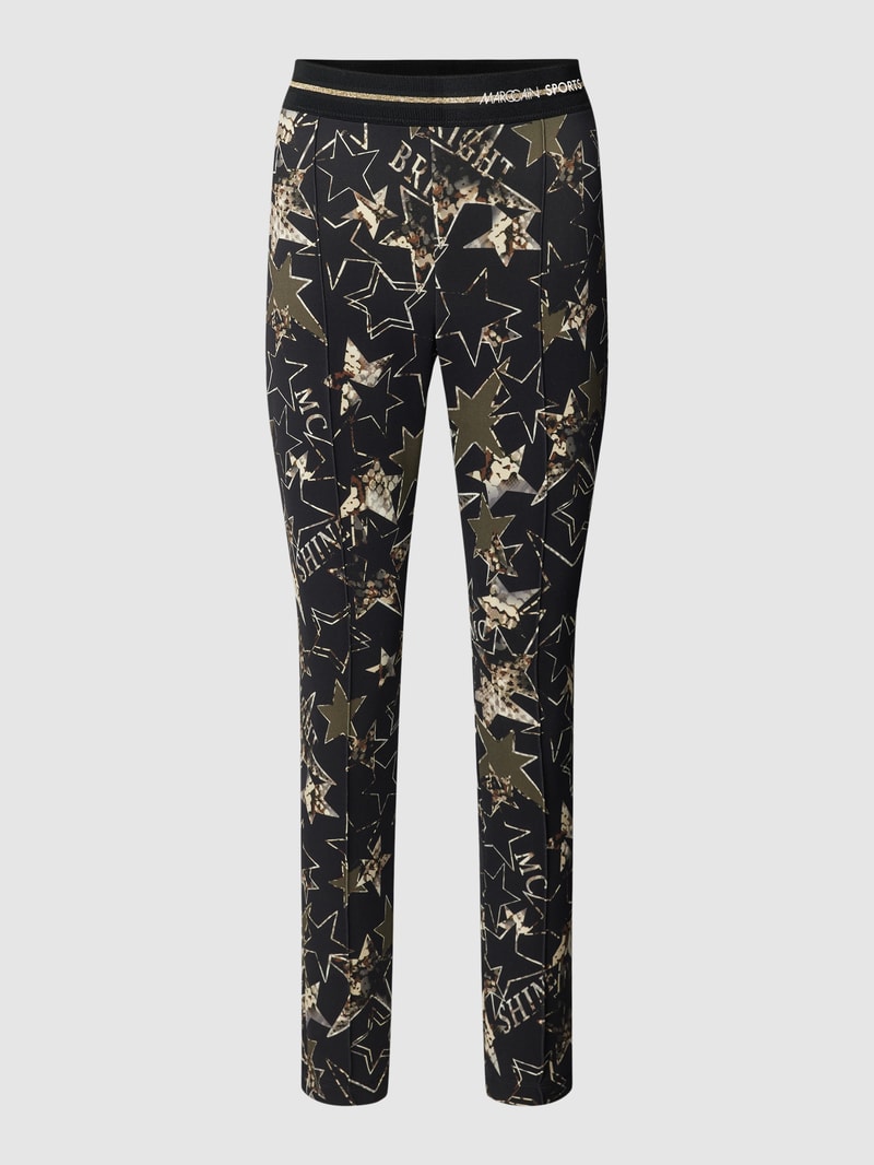 Slim Fit Hose mit elastischem Bund in khaki