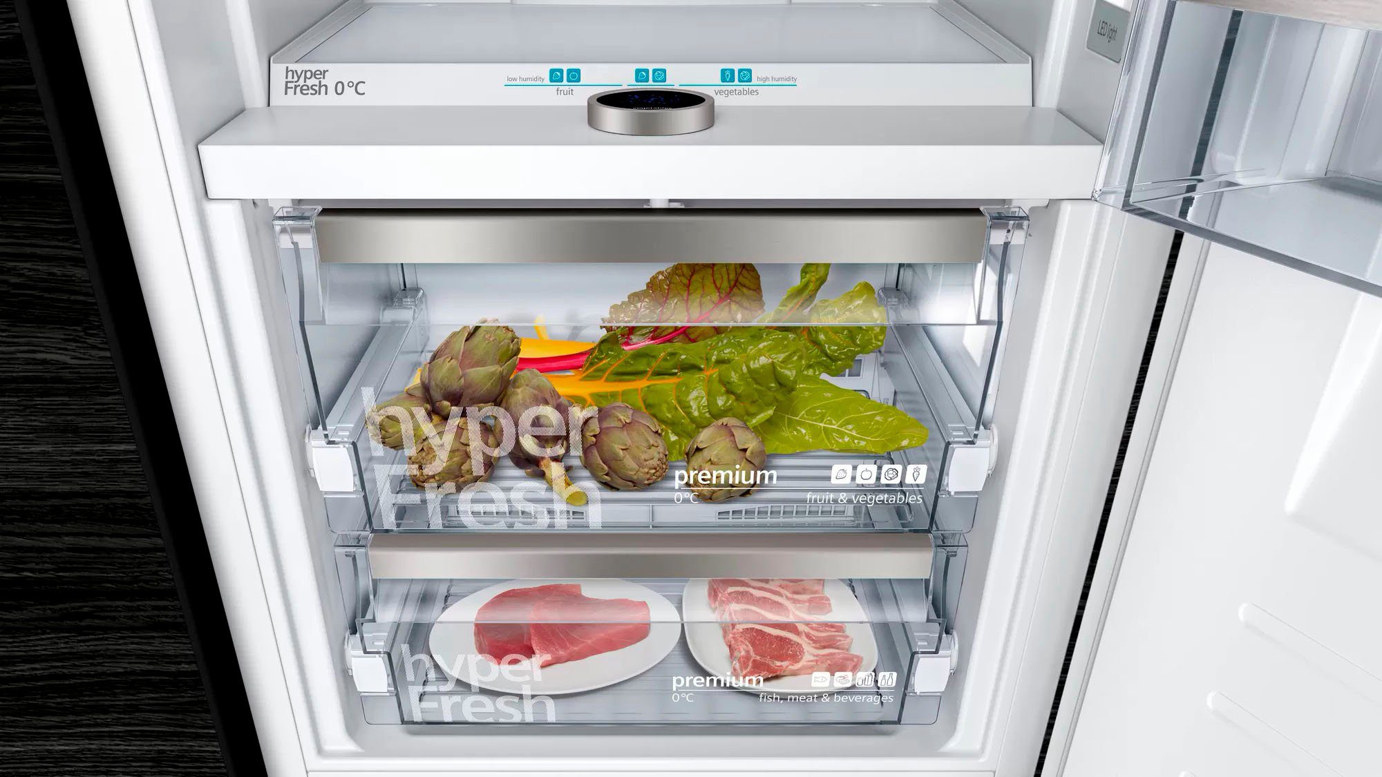 SIEMENS Einbaukühlgefrierkombination iQ700 KI84FPDD0, 177,2 cm hoch, 55,8 cm breit