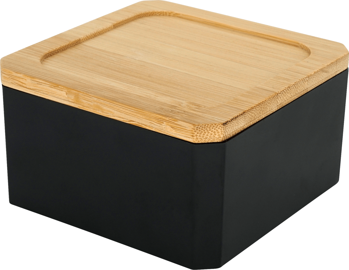Organizer PS mit Bambusdeckel schwarz, 1 St
