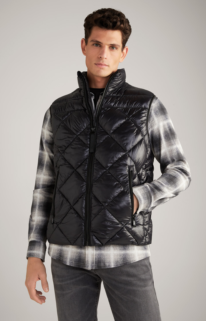 Nylon-Steppweste Vanor in Schwarz