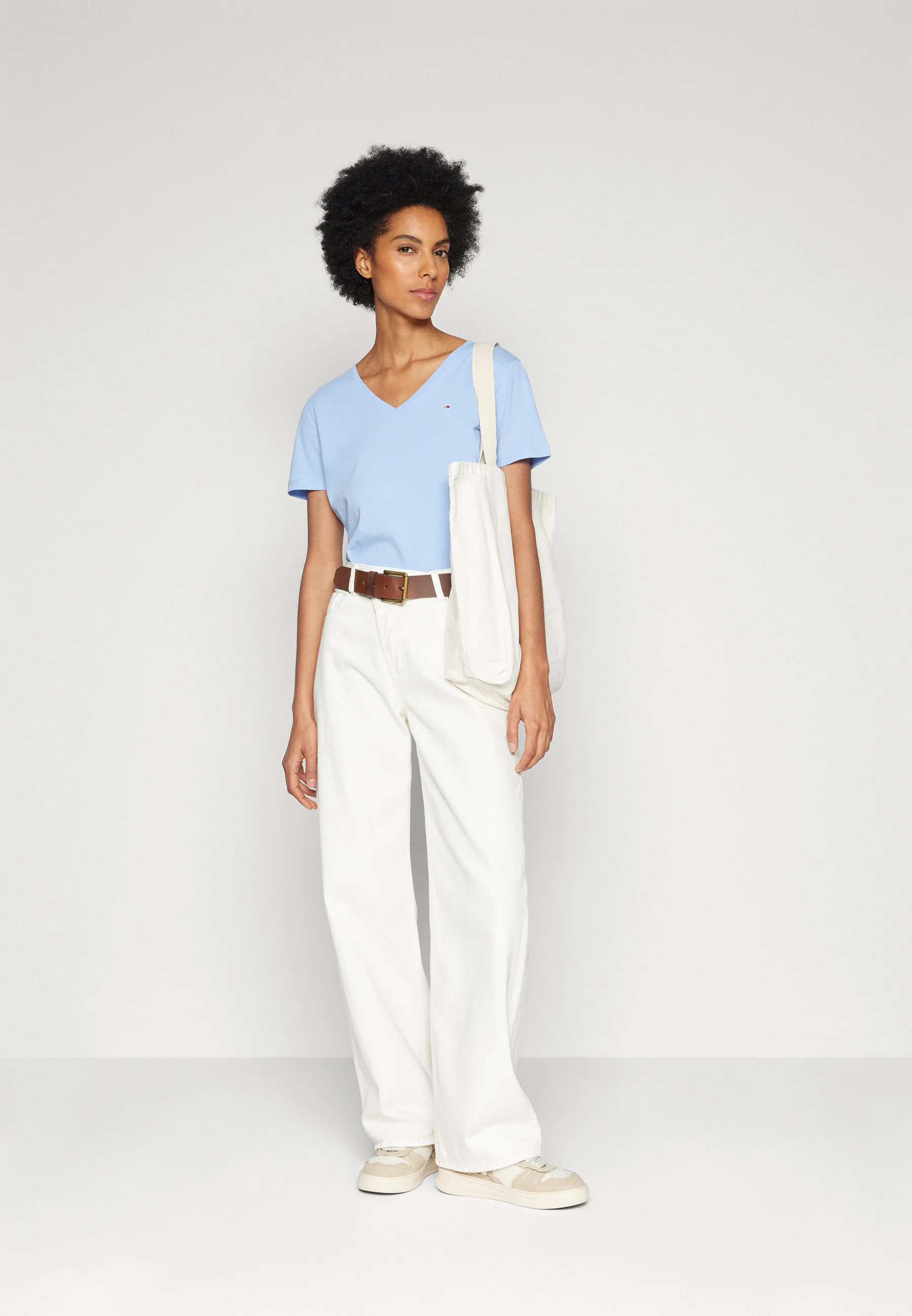 Tommy Jeans SOFT V NECK TEE PACK DE 2 - Camiseta básica