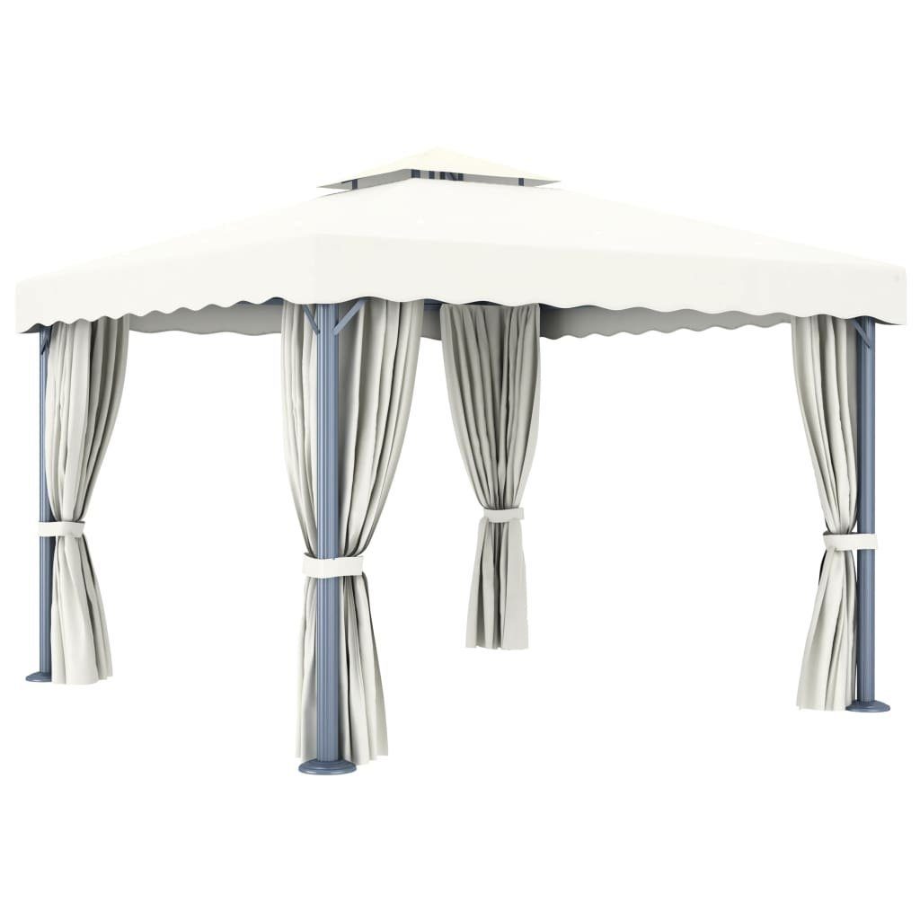 DOTMALL Pavillon 4 Seitenteilen,(Set), L x B: 300x300 cm, mit Moskitonetzen & LED