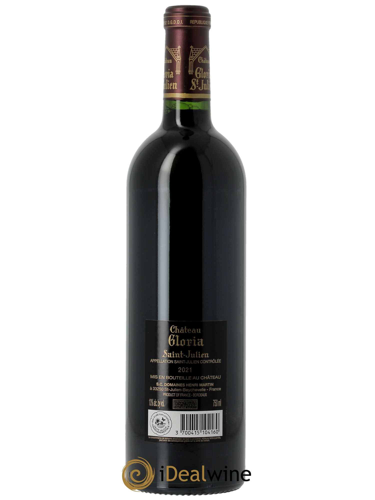Château Gloria (CBO à partir de 6 bts) 2021 - Lot de 1 Bouteille