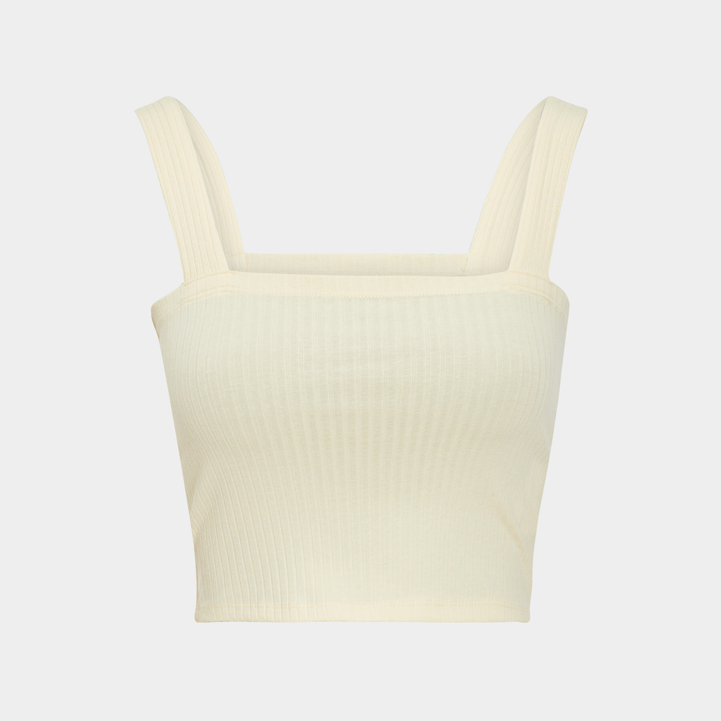 Haut de pyjama crop-top blanc femme | La Halle