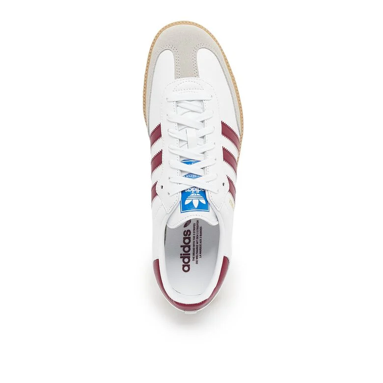 adidas Originals Samba OG white/collegiate burgundy/gum 3