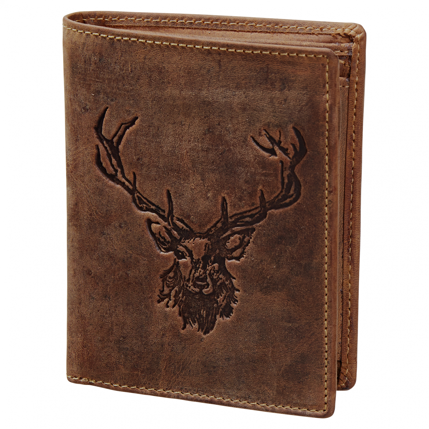 Green Burry Vintage Animal Geldbörse Royal Stag (Leder)
