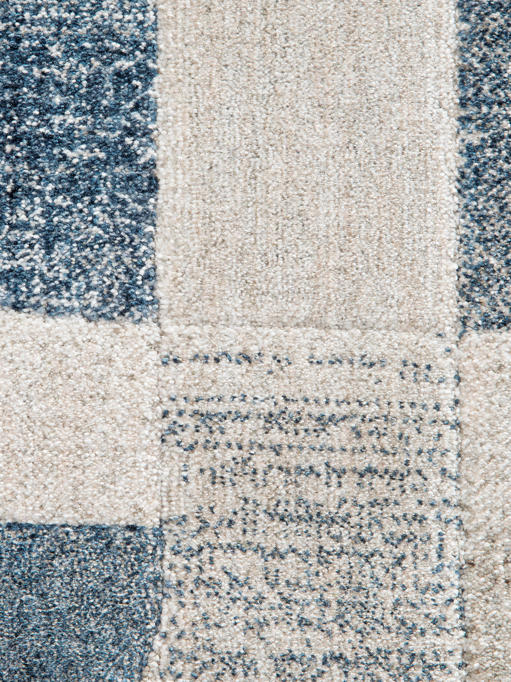 Rockledge Moderner Teppich, Blau-Grau