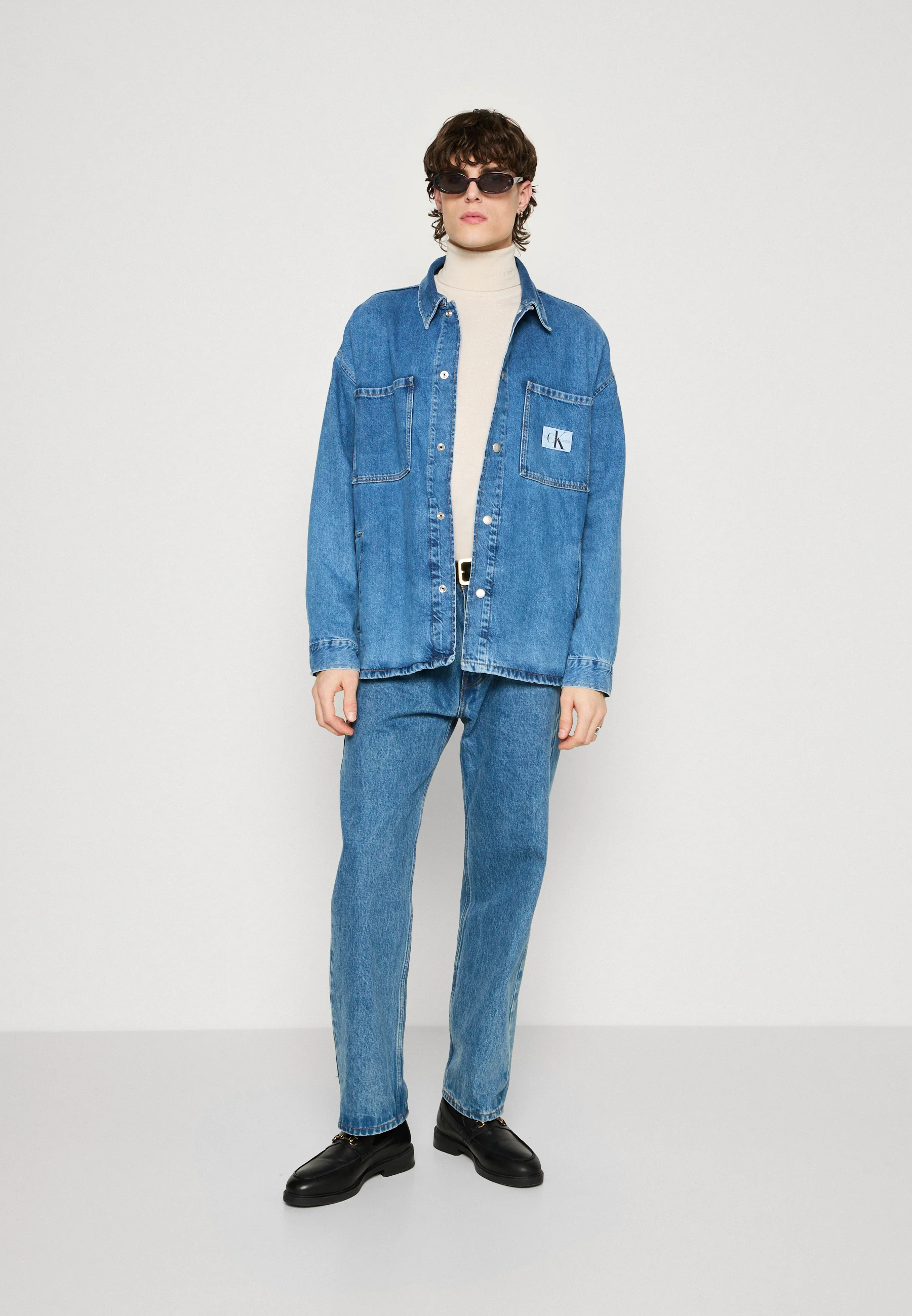 Calvin Klein Jeans SOBRECAMISA OVERTamaño - Chaqueta vaquera