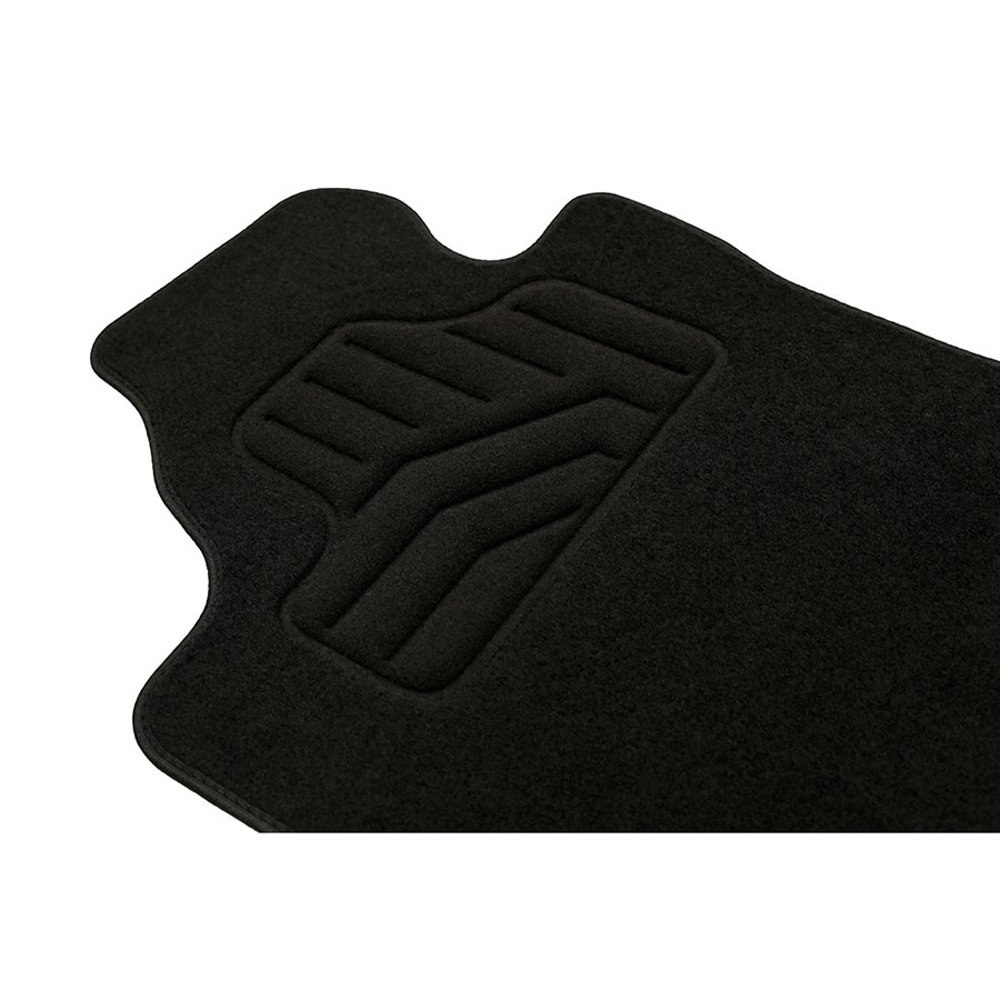 Norauto Passform Autoteppich im 4-teiligen Komplettset, Auto Textil Fußmatten für Skoda Fabia Baujahr 2006 - 2014, schwarz - ATU