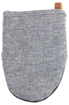 WENKO Topfhandschuhe Ada Mini, (Set, 2-tlg), Handflächen aus Neopren, 1 Paar, grau