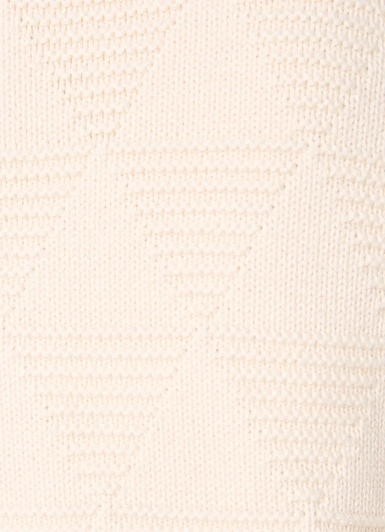 Filling Pieces Varsity bieza adīta kardigans ar izšuvumu no logotipa