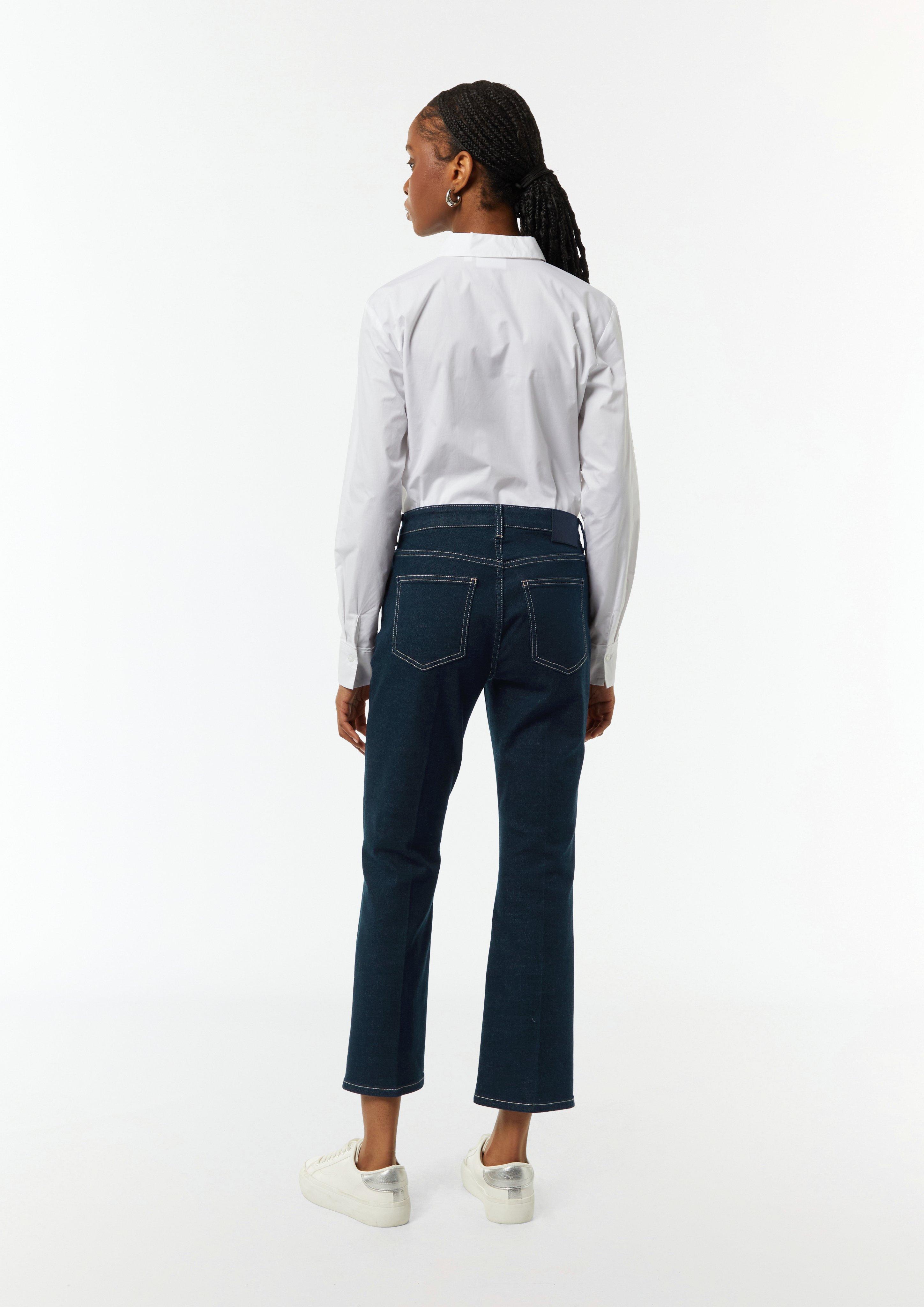 Jeans-Hose mit Bügelfalte - navy