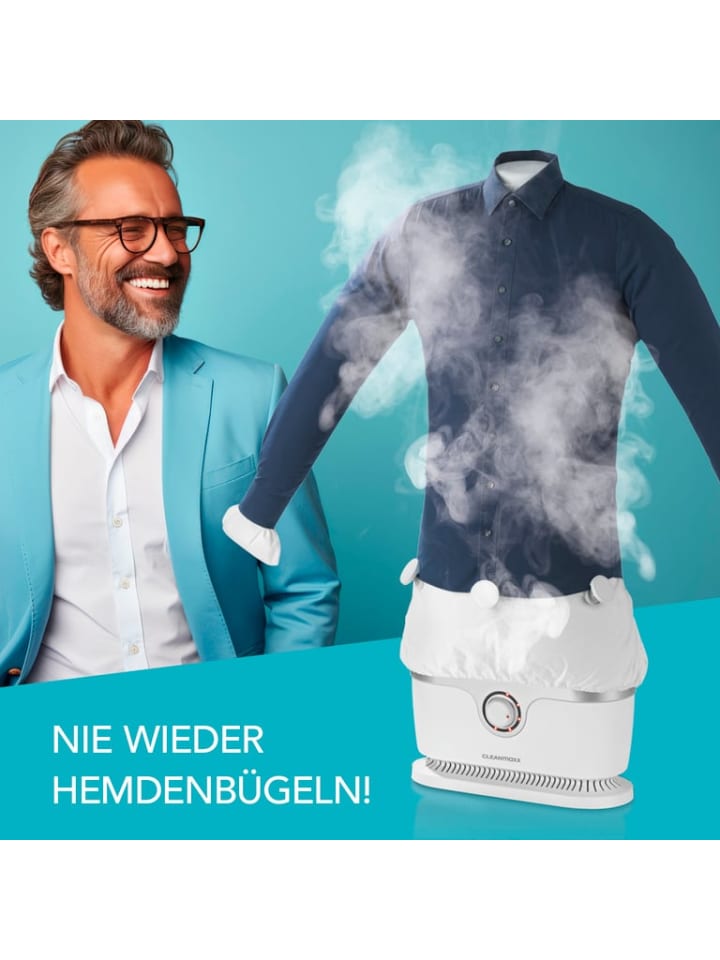 CLEANmaxx CLEANmaxx Hemden-Bügler mit Timerfunktion - silber/weiß günstig kaufen onesize
