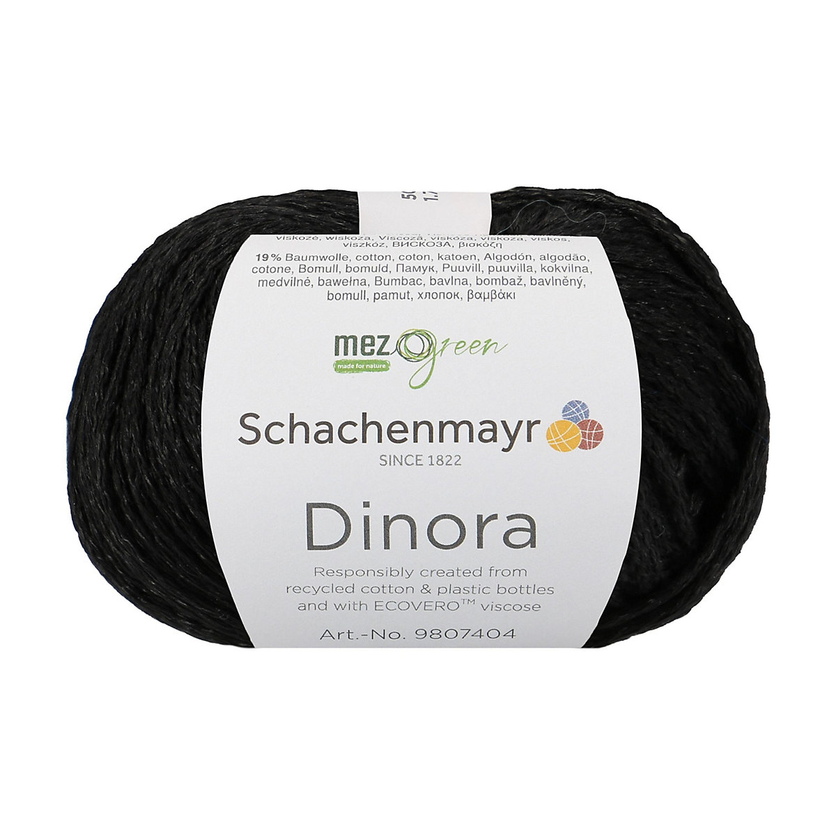 Handstrickgarne Dinora, 50g Schwarz