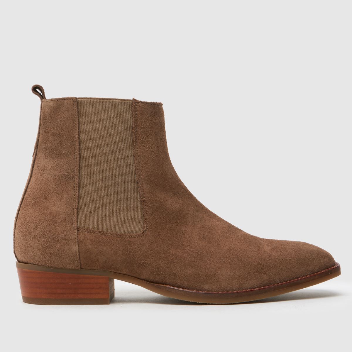Schuh Dennis velúr western csizma kő színben