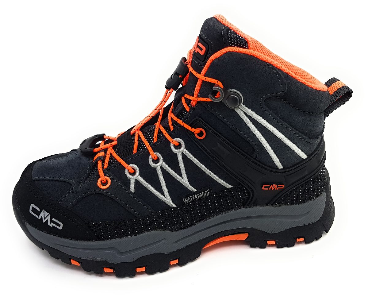 CMP Ki. Trekking Rig. Waterpr 3Q12944 Grau 47UG Grey/ Orange