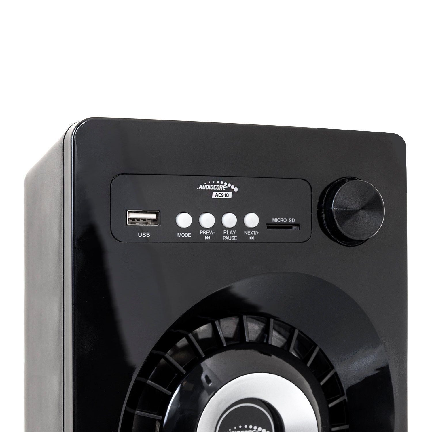 Audiocore AC910 2.1 Lautsprechersystem (Bluetooth, 55 W, AUX, USB, SD, UKW-Radio, inkl. Fernbedienung)