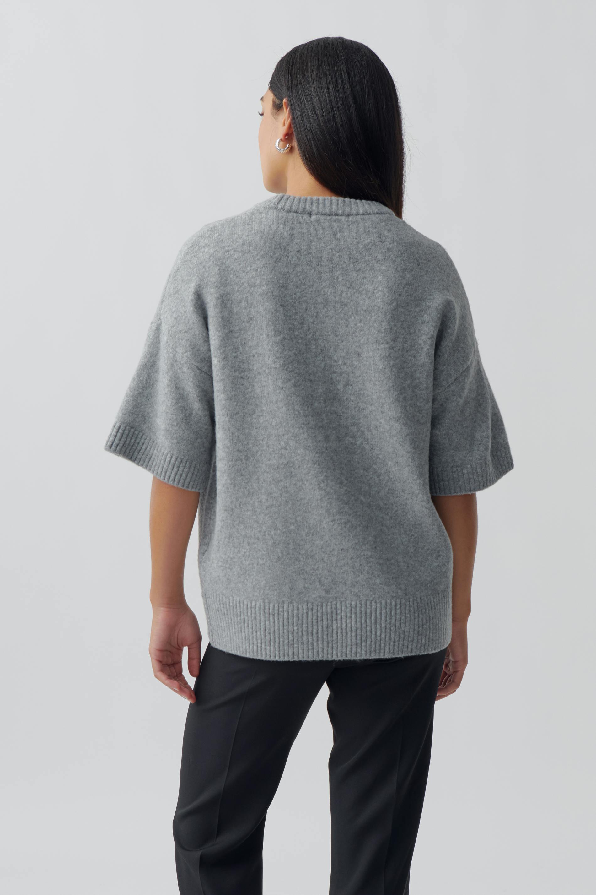 Oversized knitted tee