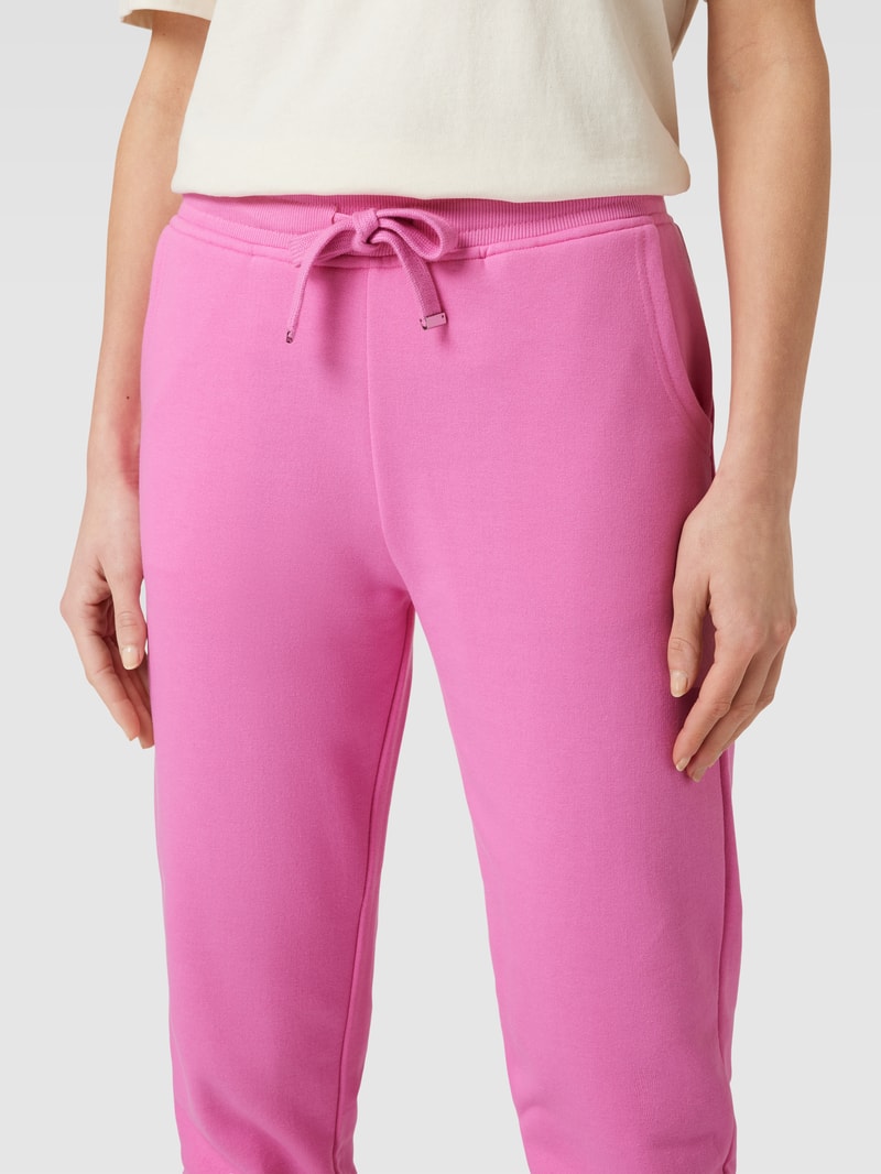 Sweatpants mit elastischem Bund und Tunnelzug in pink