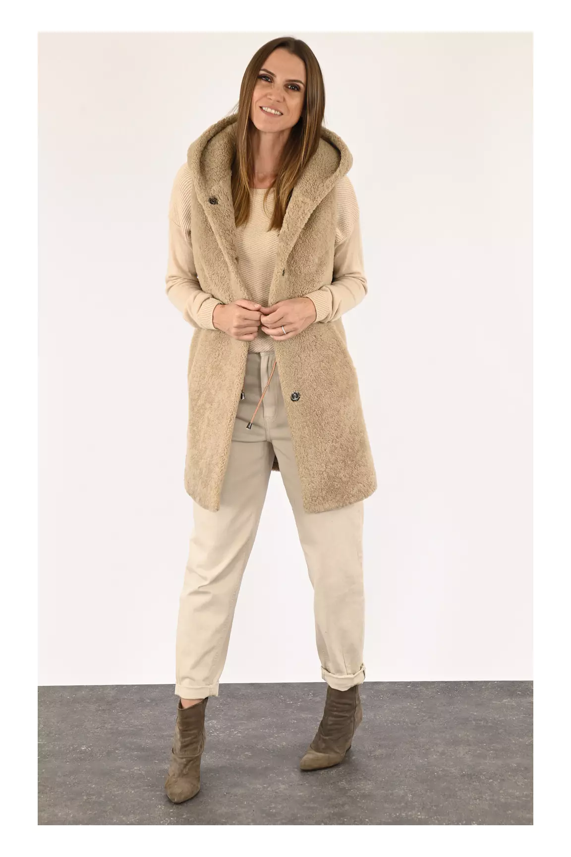 Levinsky Autres Gilets Femme couleur beige