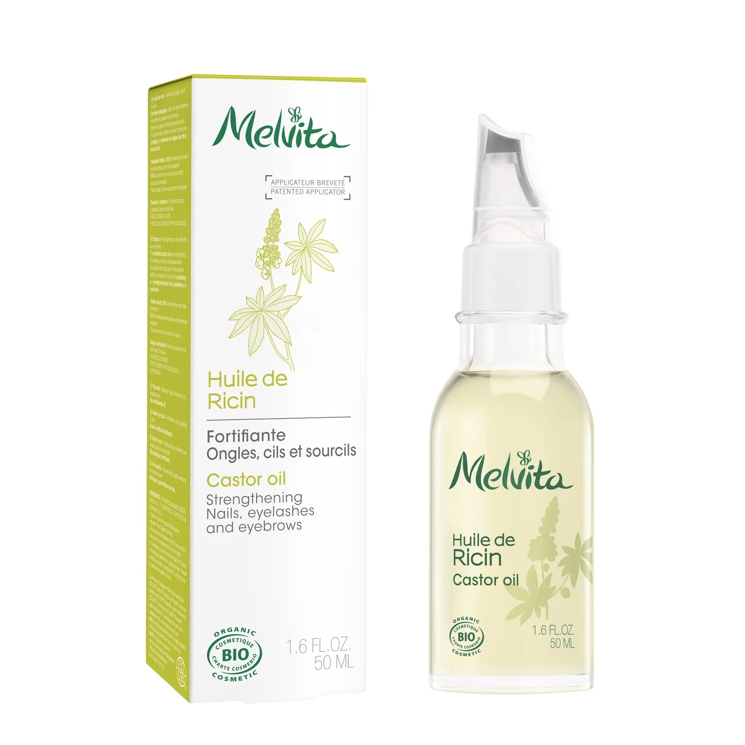 Huiles de Beauté Huile de ricin bio - Traitement des Ongles, Traitement des Cils